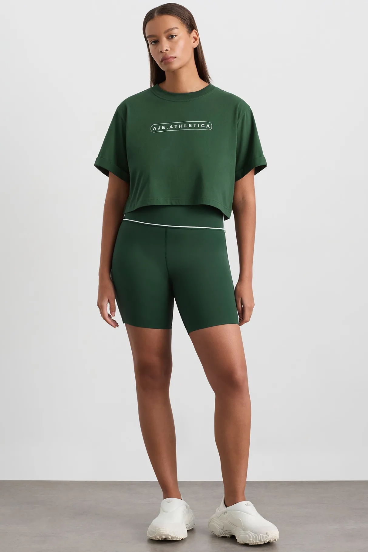cropped_logo_tee__7.webp Cheap Aje ATHLETICA Cropped Logo Tee 105 Pine Green