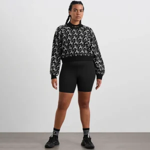 Clearance Aje ATHLETICA Cropped Monogram Sweater 408 Monogram Intarsia
