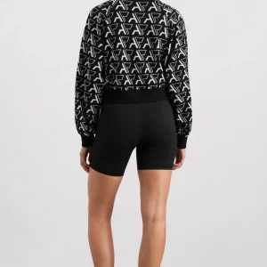 Clearance Aje ATHLETICA Cropped Monogram Sweater 408 Monogram Intarsia