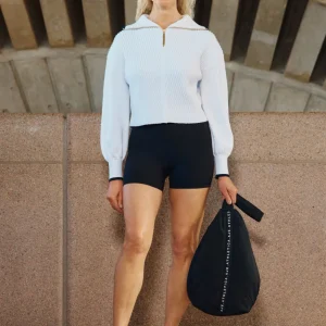 Outlet Aje ATHLETICA Cropped Ottoman Knit 414 White