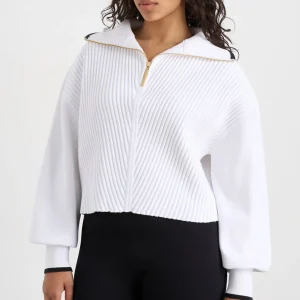 Outlet Aje ATHLETICA Cropped Ottoman Knit 414 White