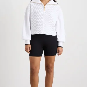 Outlet Aje ATHLETICA Cropped Ottoman Knit 414 White