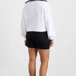 Outlet Aje ATHLETICA Cropped Ottoman Knit 414 White
