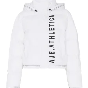 Best Sale Aje ATHLETICA Cropped Puffer Jacket 001 White