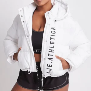 Best Sale Aje ATHLETICA Cropped Puffer Jacket 001 White