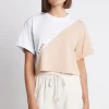 Cheap Aje ATHLETICA Cropped Signature Logo T-Shirt 105 White/Sand