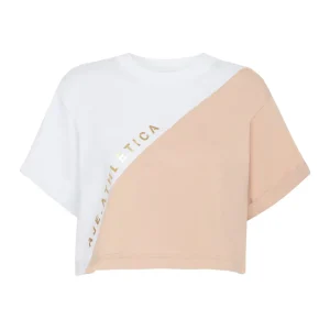 Cheap Aje ATHLETICA Cropped Signature Logo T-Shirt 105 White/Sand