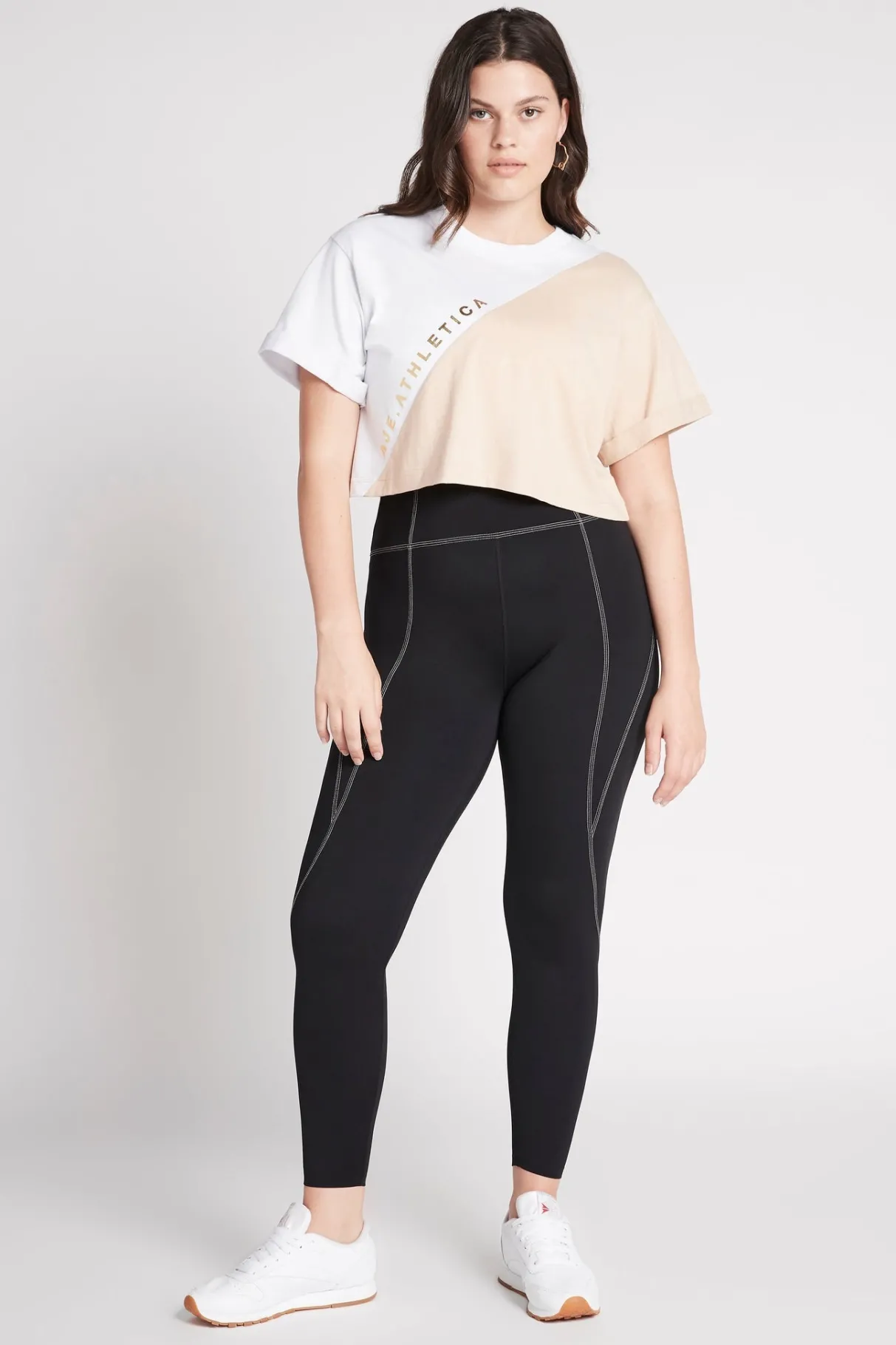 cropped_signature_logo_tshirt__10.webp Cheap Aje ATHLETICA Cropped Signature Logo T-Shirt 105 White/Sand