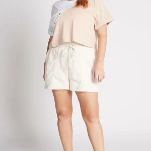 Cheap Aje ATHLETICA Cropped Signature Logo T-Shirt 105 White/Sand