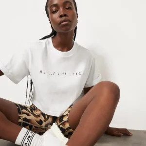 Best Aje ATHLETICA Cropped Signature Logo T-Shirt 105 White/Multi