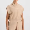Sale Aje ATHLETICA Cropped Sleeveless Knit 402 Natural Tan