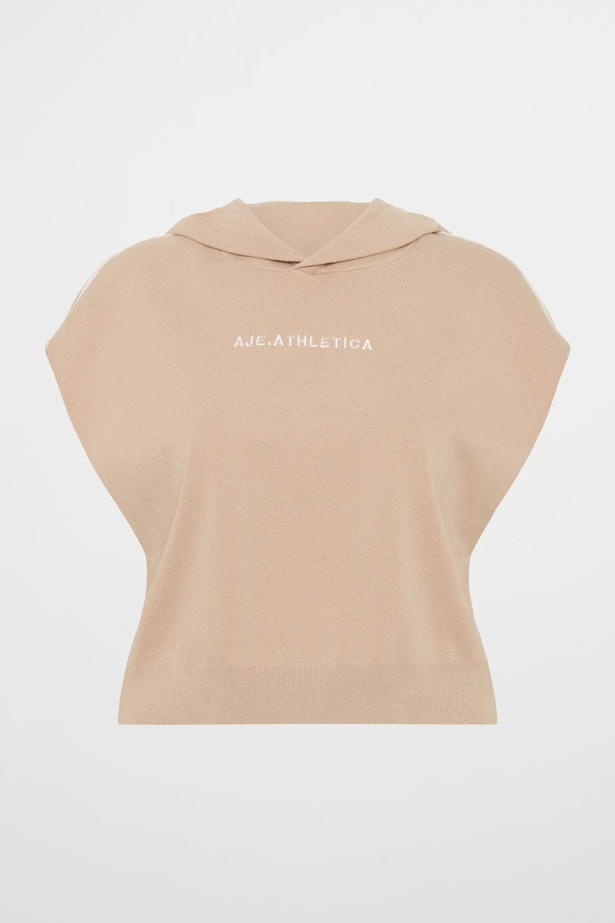 cropped_sleeveless_knit__1.webp Sale Aje ATHLETICA Cropped Sleeveless Knit 402 Natural Tan