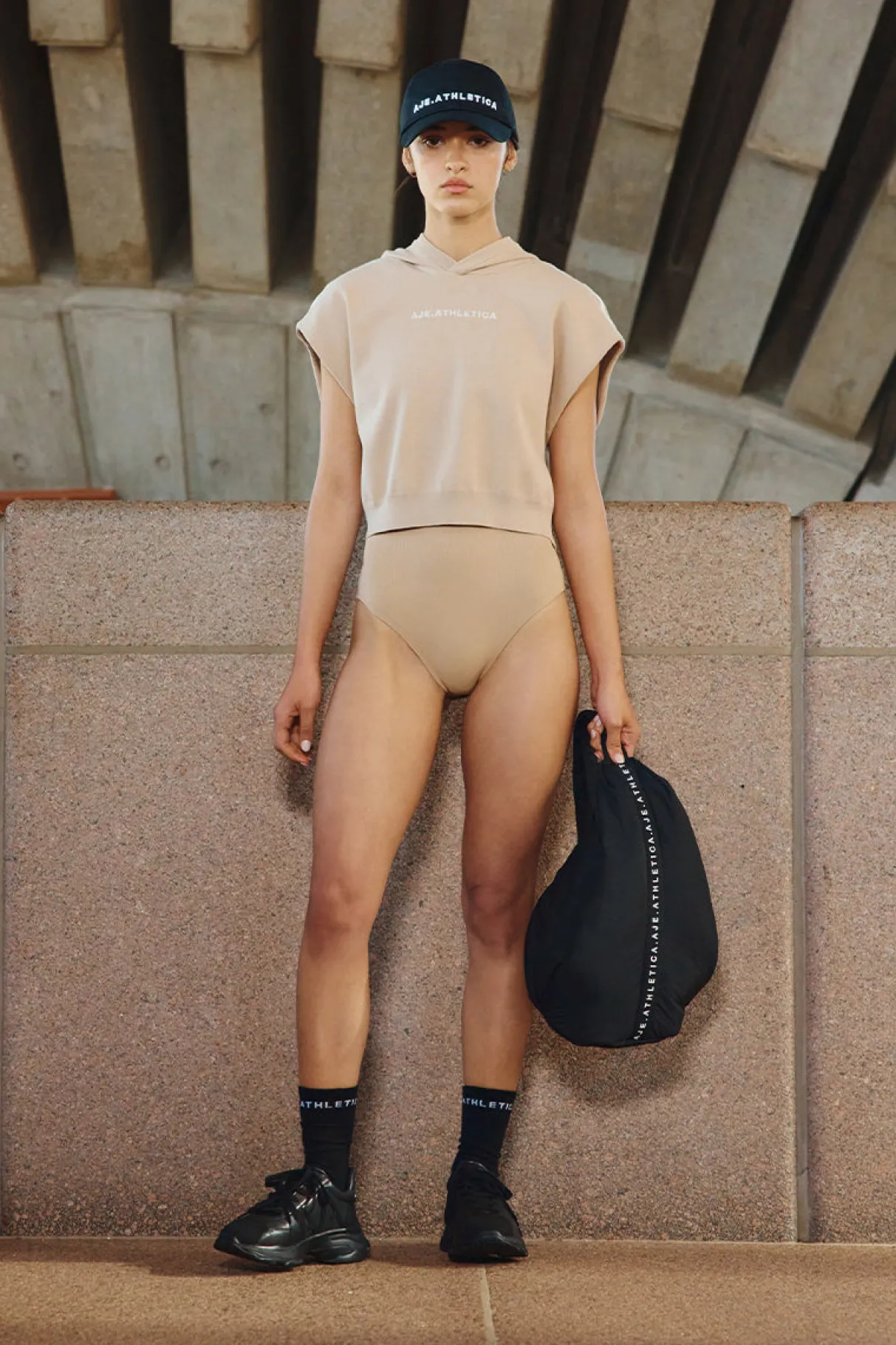 cropped_sleeveless_knit__14.webp Sale Aje ATHLETICA Cropped Sleeveless Knit 402 Natural Tan