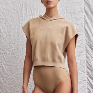 Sale Aje ATHLETICA Cropped Sleeveless Knit 402 Natural Tan