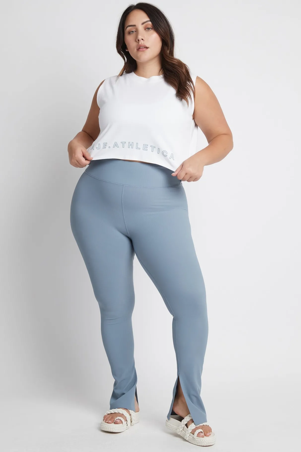 cropped_split_back_tank__16-1.webp Cheap Aje ATHLETICA Cropped Split Back Tank 112 White/Storm Blue