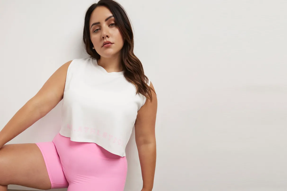 cropped_split_back_tank__17.webp New Aje ATHLETICA Cropped Split Back Tank 112 White/Dahlia Pink