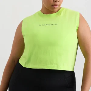 Hot Aje ATHLETICA Cropped Tank 106 Lime Green