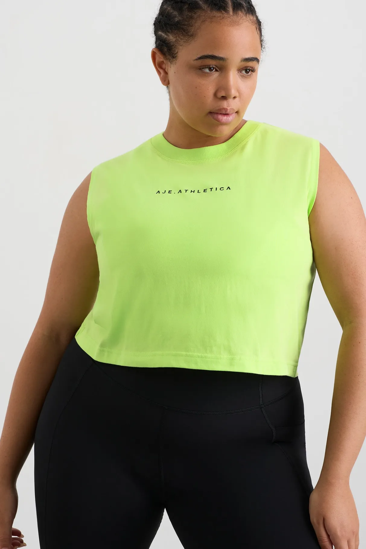 cropped_tank__14.webp Hot Aje ATHLETICA Cropped Tank 106 Lime Green