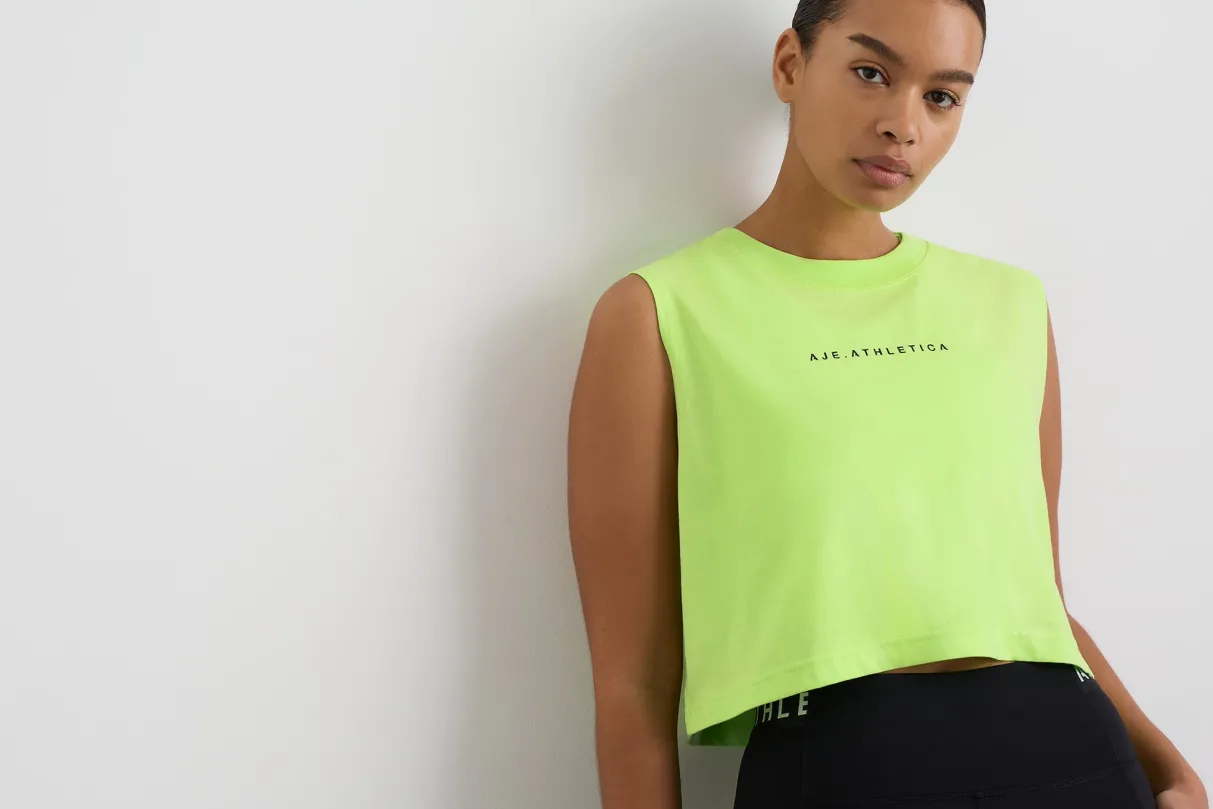 cropped_tank__16.webp Hot Aje ATHLETICA Cropped Tank 106 Lime Green