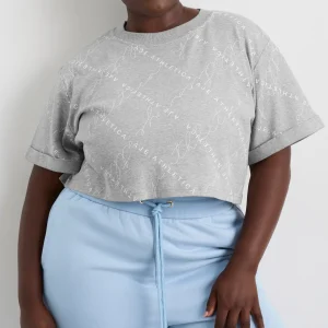 Discount Aje ATHLETICA Cropped Tee 105 Grey Marle