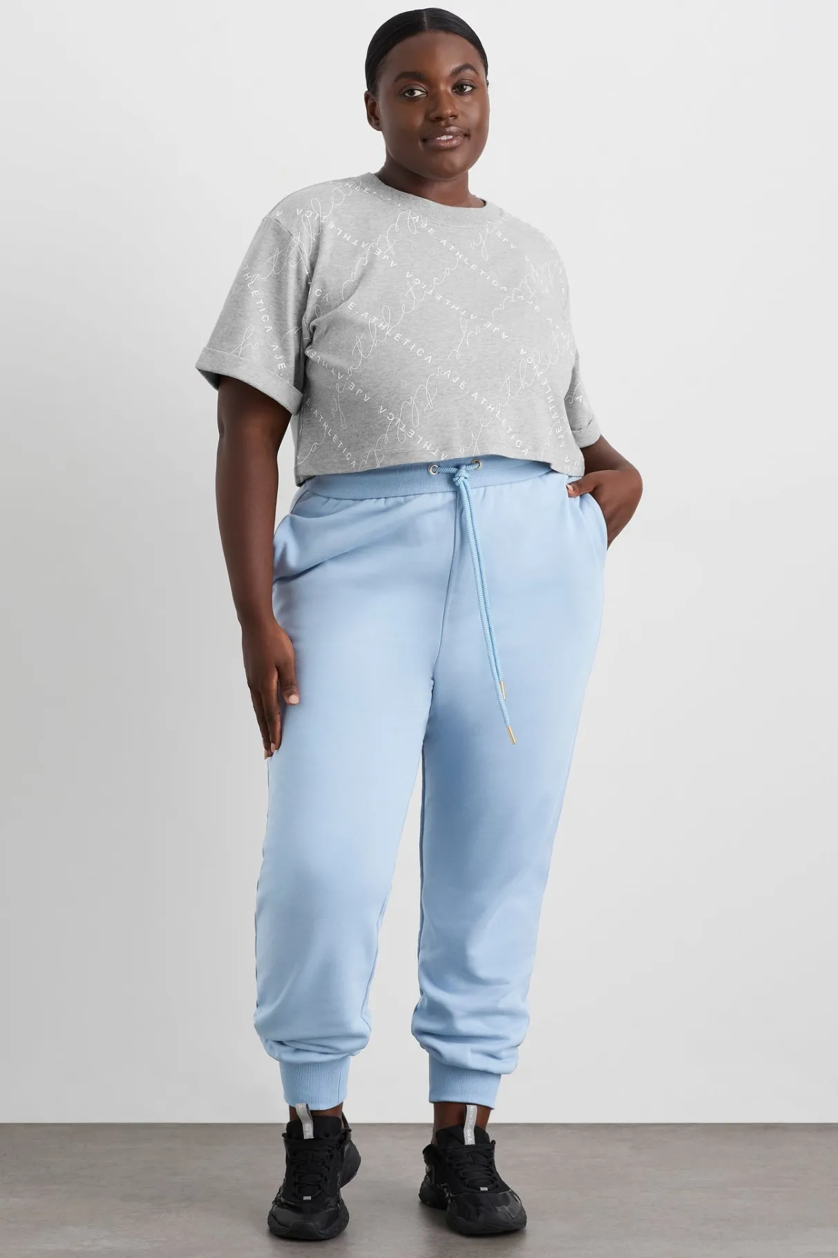 cropped_tee__11-2.webp Discount Aje ATHLETICA Cropped Tee 105 Grey Marle