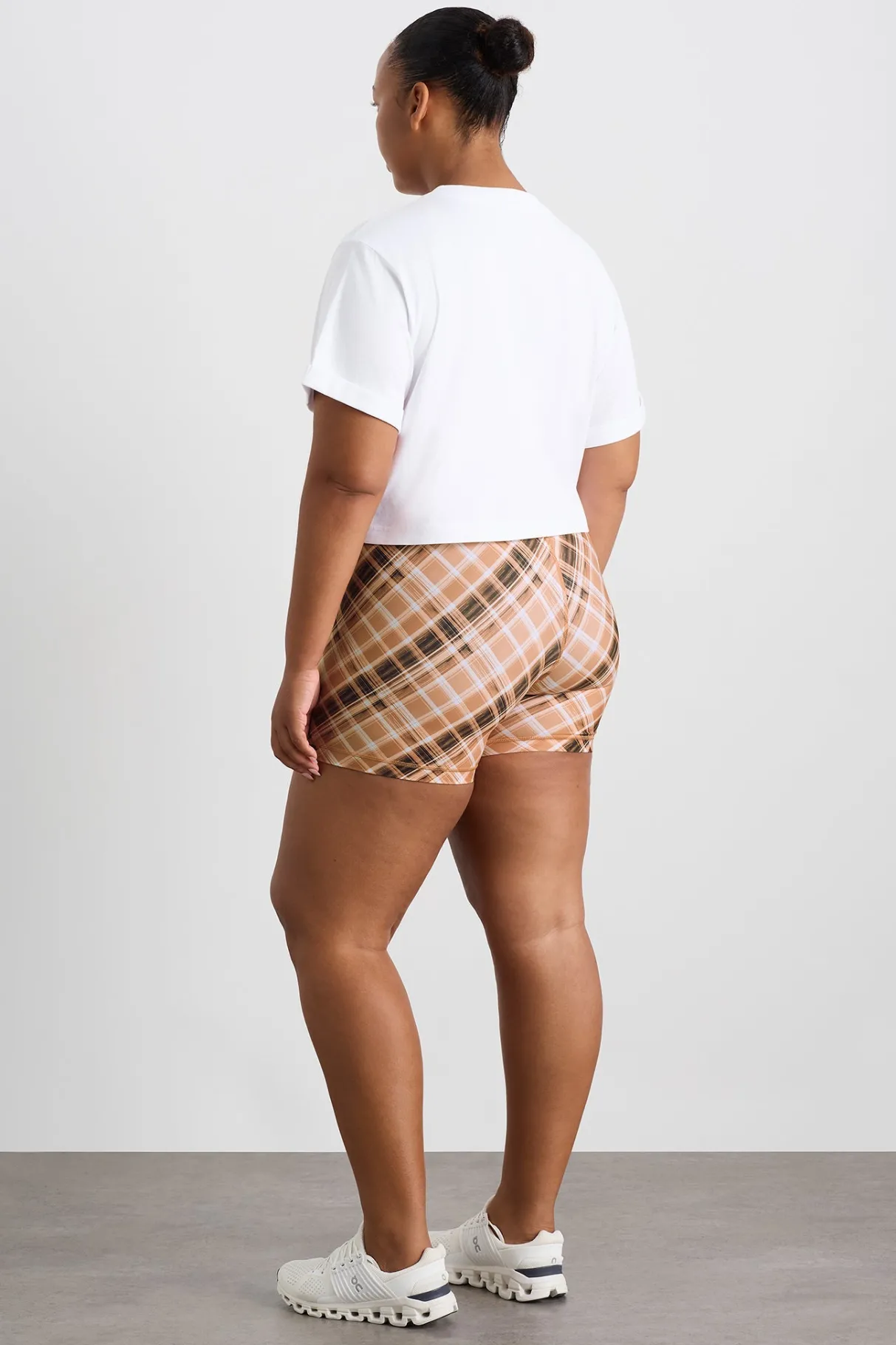 cropped_tee__15-1.webp Best Sale Aje ATHLETICA Cropped Tee 105 White Blurred Tan Check