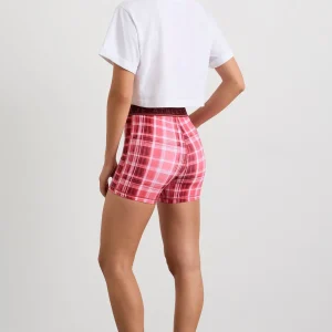 Flash Sale Aje ATHLETICA Cropped Tee 105 White Blurred Pink Check