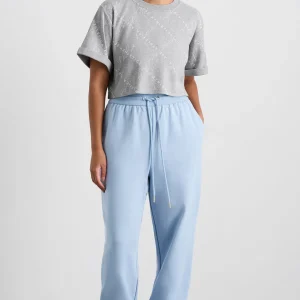 Discount Aje ATHLETICA Cropped Tee 105 Grey Marle