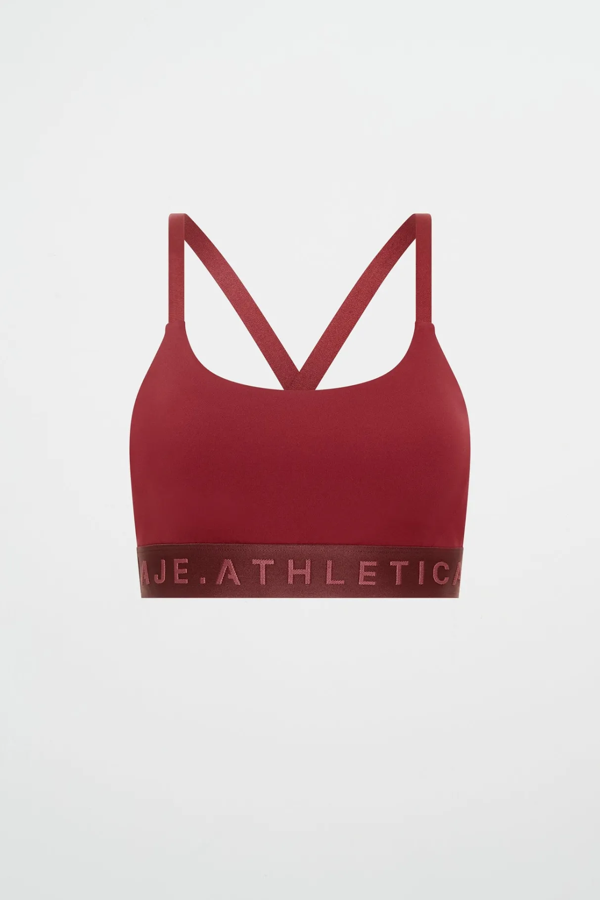 cross_back_bra__1.webp Clearance Aje ATHLETICA Cross Back Bra 359 Plum Red