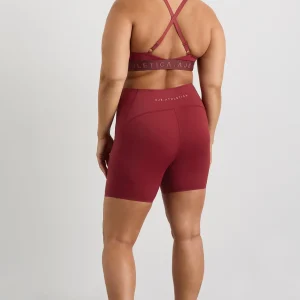 Clearance Aje ATHLETICA Cross Back Bra 359 Plum Red