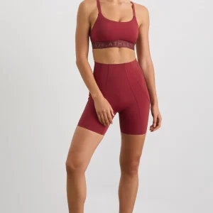 Clearance Aje ATHLETICA Cross Back Bra 359 Plum Red