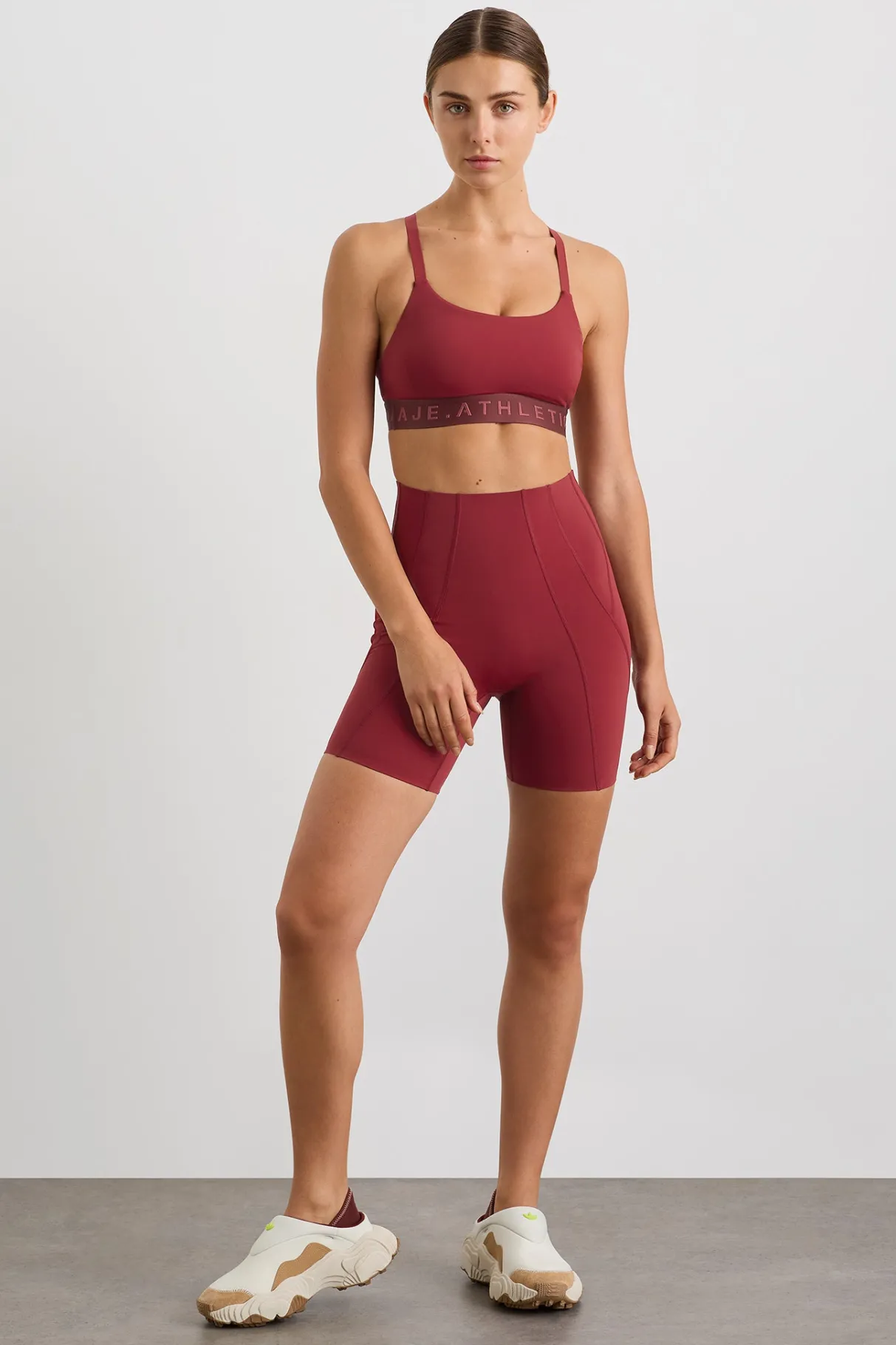 cross_back_bra__2.webp Clearance Aje ATHLETICA Cross Back Bra 359 Plum Red