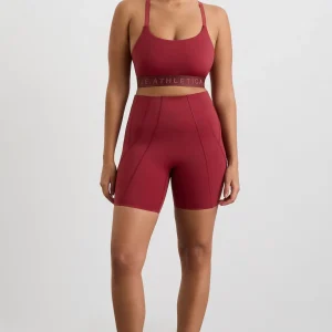 Clearance Aje ATHLETICA Cross Back Bra 359 Plum Red