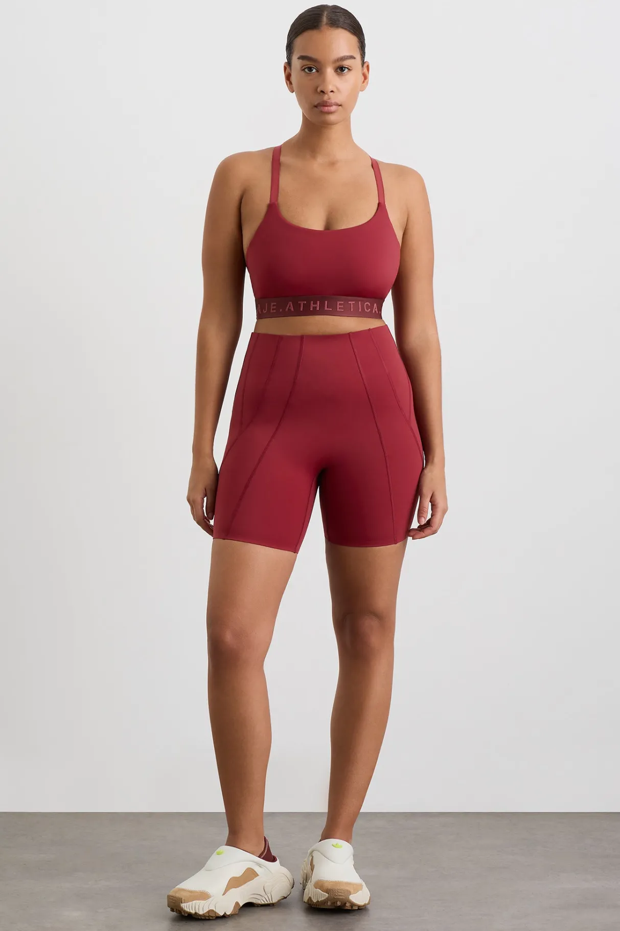 cross_back_bra__7.webp Clearance Aje ATHLETICA Cross Back Bra 359 Plum Red