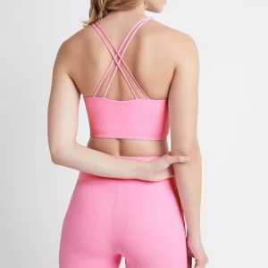 Best Sale Aje ATHLETICA Cross Back Crop Top 312 Dahlia Pink