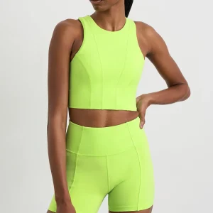 Flash Sale Aje ATHLETICA Cross Back Crop Top 316 Lime Green