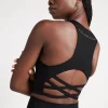 Hot Aje ATHLETICA Cross Back Crop Top 316 Black