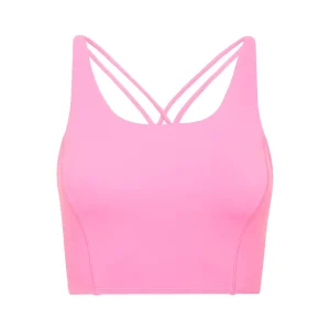 Best Sale Aje ATHLETICA Cross Back Crop Top 312 Dahlia Pink