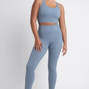 Shop Aje ATHLETICA Cross Back Crop Top 312 Storm Blue