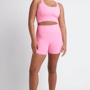 Best Sale Aje ATHLETICA Cross Back Crop Top 312 Dahlia Pink