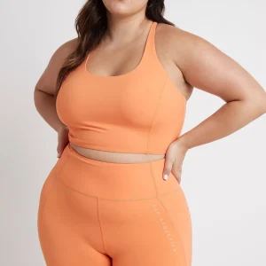 Best Sale Aje ATHLETICA Cross Back Crop Top 312 Tangerine Orange