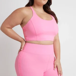 Best Sale Aje ATHLETICA Cross Back Crop Top 312 Dahlia Pink