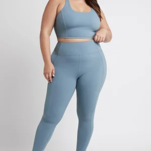 Shop Aje ATHLETICA Cross Back Crop Top 312 Storm Blue