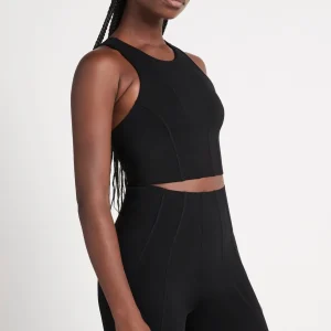 Hot Aje ATHLETICA Cross Back Crop Top 316 Black