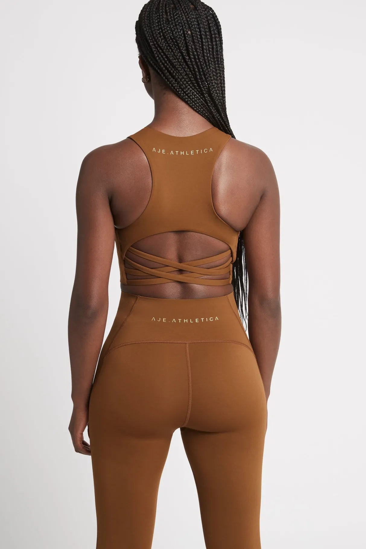 cross_back_crop_top__3-8.webp Shop Aje ATHLETICA Cross Back Crop Top 316 Coffee/Gold