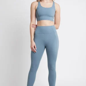 Shop Aje ATHLETICA Cross Back Crop Top 312 Storm Blue