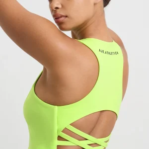 Flash Sale Aje ATHLETICA Cross Back Crop Top 316 Lime Green