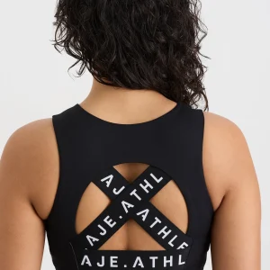 Outlet Aje ATHLETICA Cross Back Crop Top 311 Black
