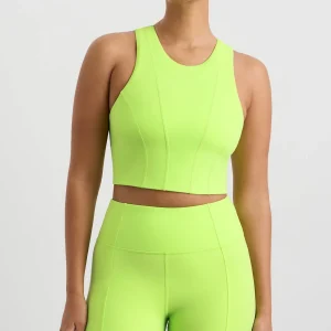 Flash Sale Aje ATHLETICA Cross Back Crop Top 316 Lime Green