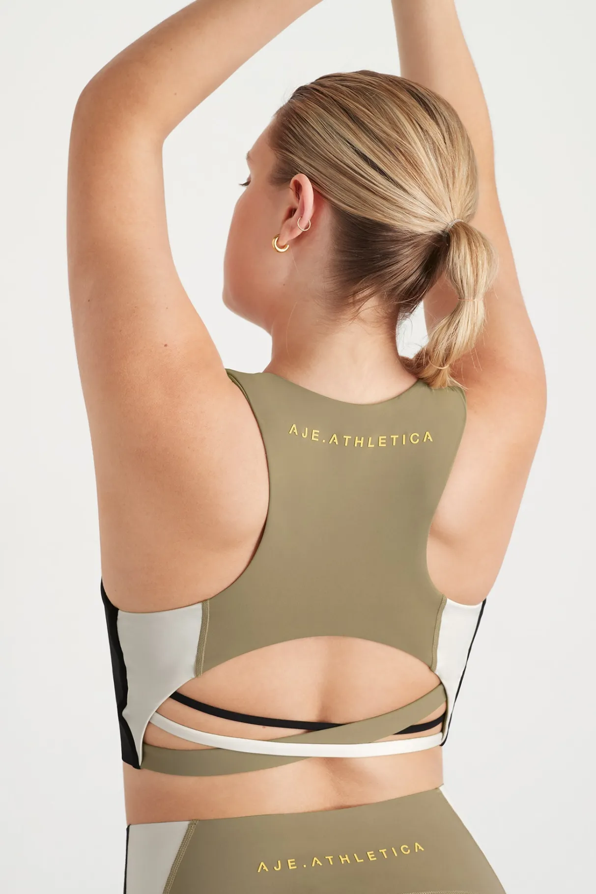 cross_back_crop_top__8-2.webp Online Aje ATHLETICA Cross Back Crop Top 316 Soft Khaki Multi
